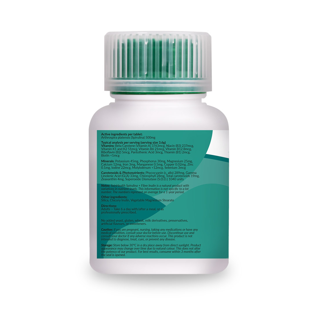 Spirulina + Fibre Inulin Sainhealth